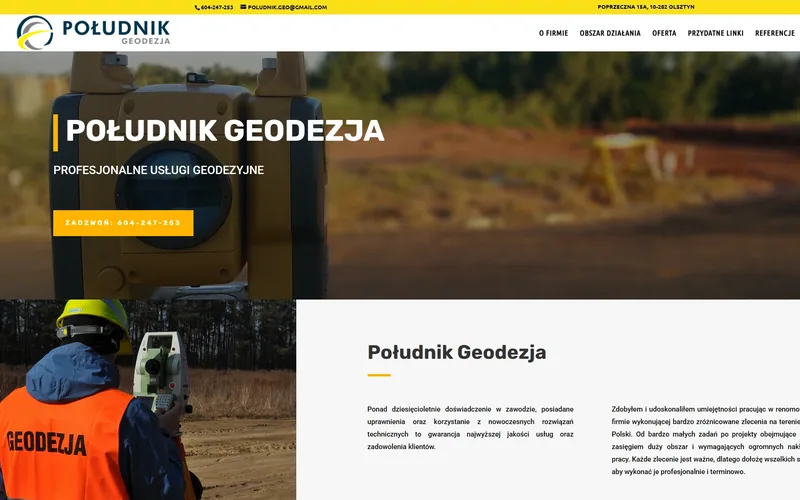 Poludnik website - construction, built by Studio Arlek