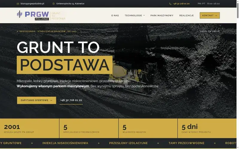 Prgw website, built by Studio Arlek
