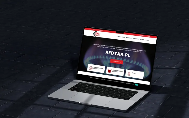 Redtar website - solar & energy, built by Studio Arlek
