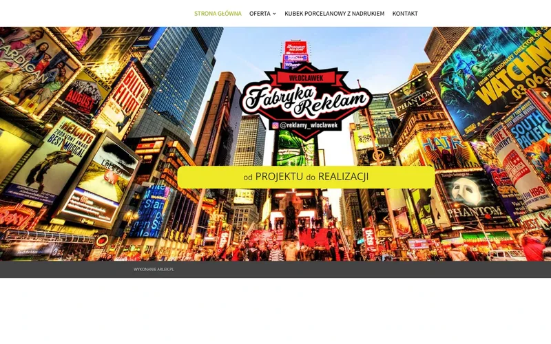 Reklamy-wloclawek website - marketing & print, built by Studio Arlek