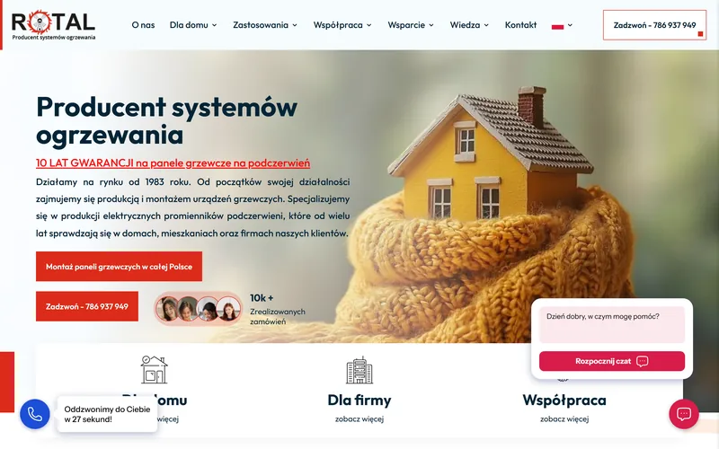 Rotal website - solar & energy, built by Studio Arlek