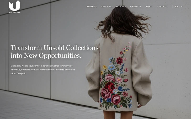 Rudstudio website - fashion & retail, built by Studio Arlek