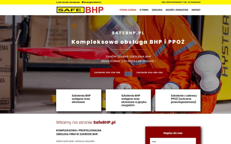 Safebhp website - safety & security, built by Studio Arlek
