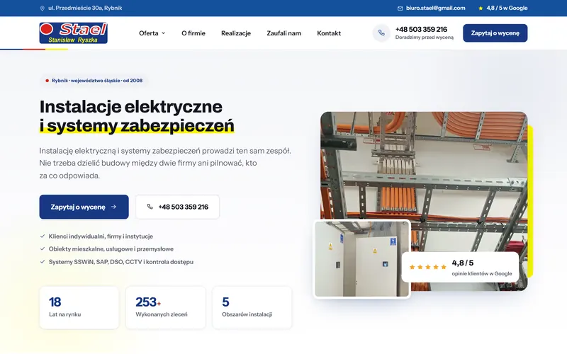 Stael website - home services, built by Studio Arlek