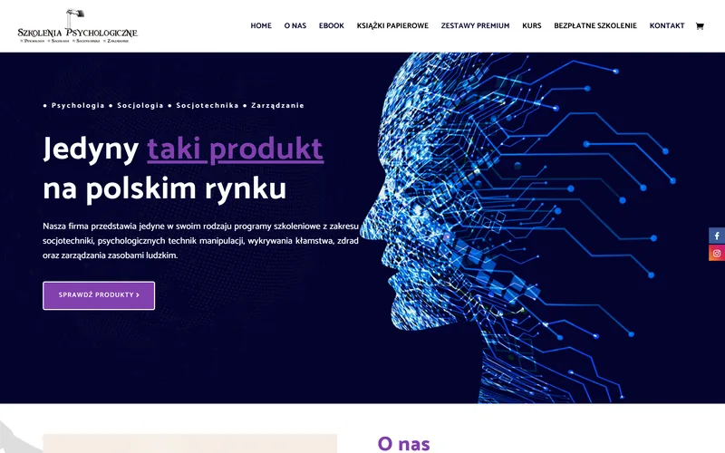Szkolenia-psychologiczne website - education, built by Studio Arlek