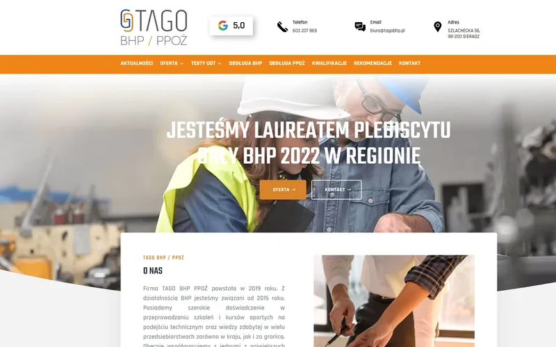 Tagobhp website - education, built by Studio Arlek