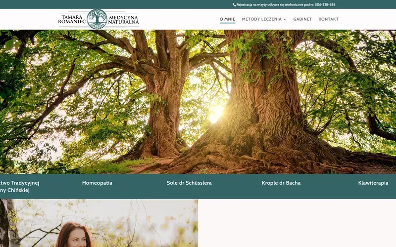 Tamararomaniec website - medical & dental, built by Studio Arlek