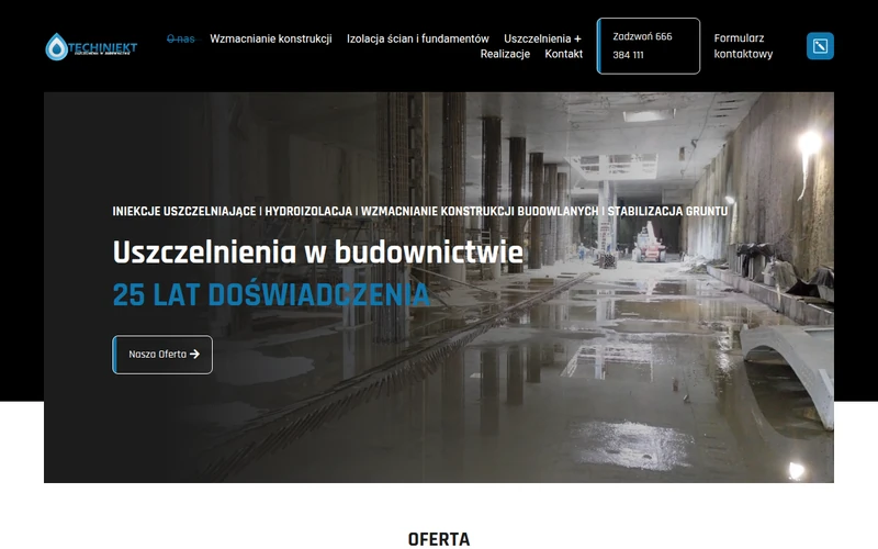 Techiniekt website - construction, built by Studio Arlek
