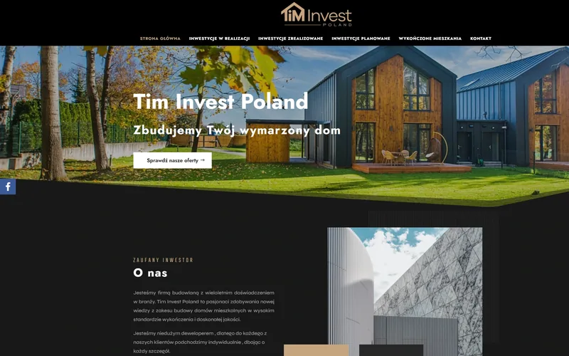 Tim-invest website - construction, built by Studio Arlek