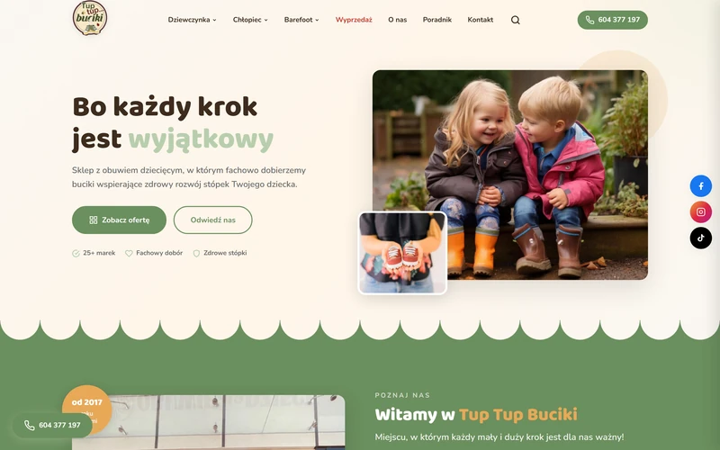 Tuptupbuciki website - online retail, built by Studio Arlek