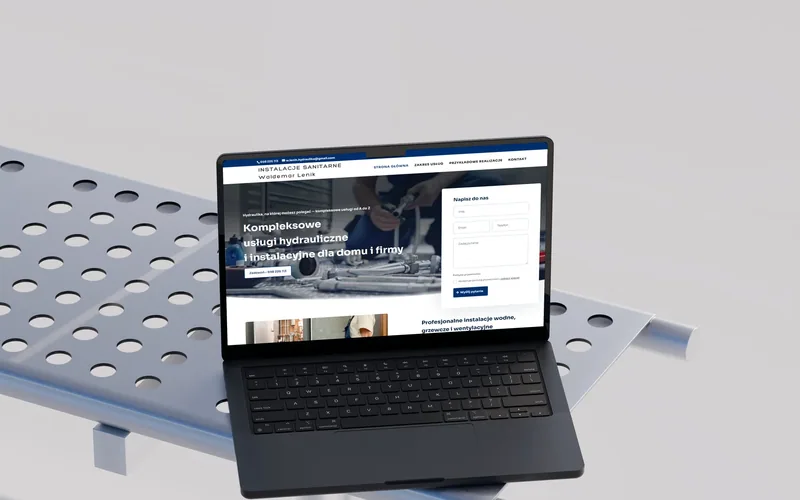 Uslugihydrauliczne24 website - home services, built by Studio Arlek