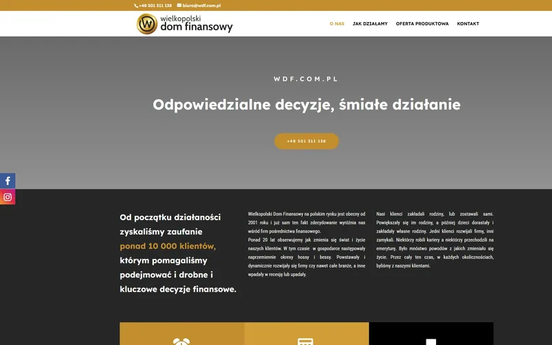 Wdf website - finance & accounting, built by Studio Arlek