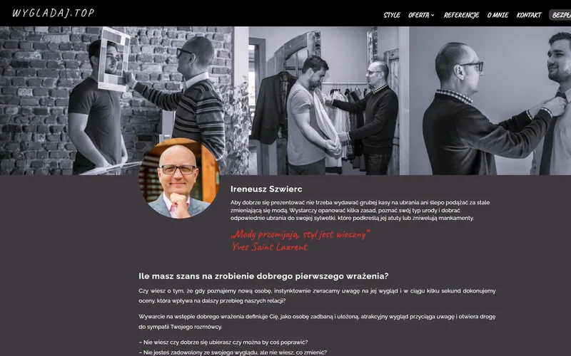 Wygladaj website - fashion & retail, built by Studio Arlek