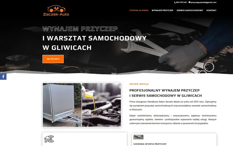 Zaczek-auto website - automotive, built by Studio Arlek