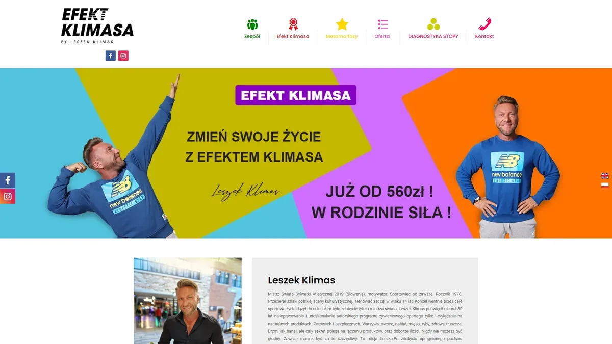 efektklimasa.pl before the rebuild