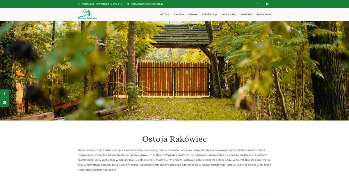 ostojarakowiec.pl after the rebuild