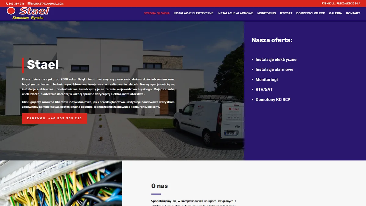 stael.pl before the rebuild