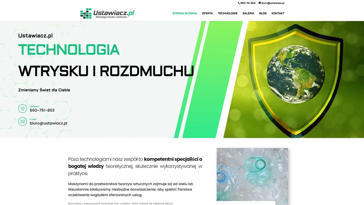 ustawiacz.pl before the rebuild
