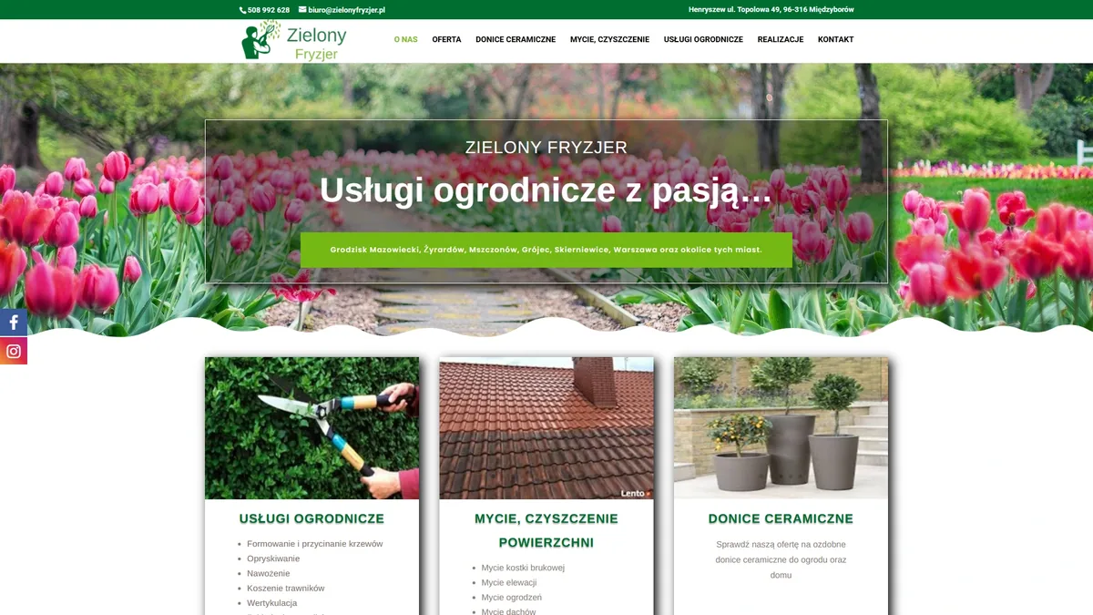 zielonyfryzjer.pl before the rebuild